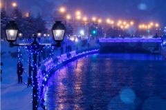 小樽の冬景色を飾る青い明かり【小樽市 / 青の運河】～1/31